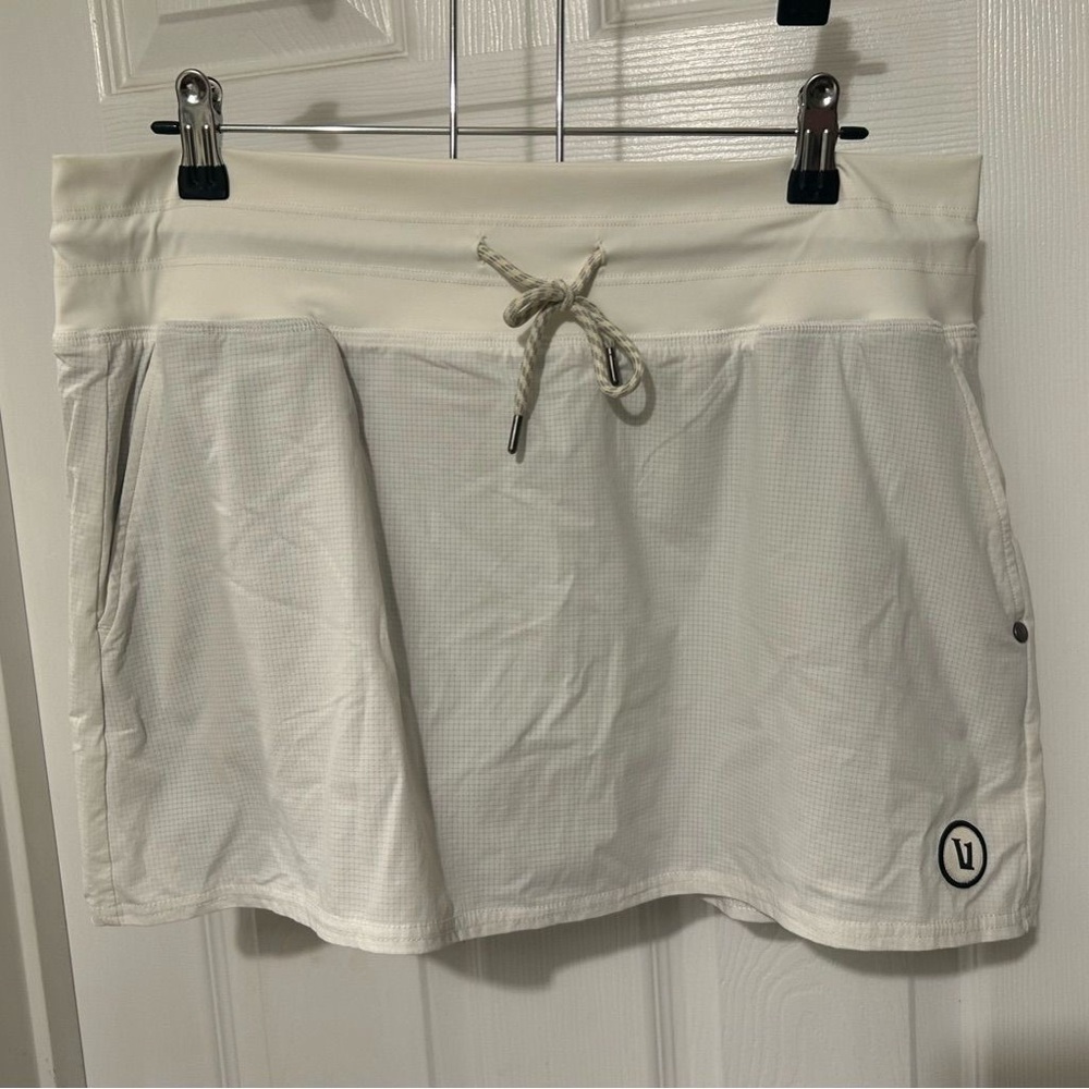 Vuori White Skater Skirt